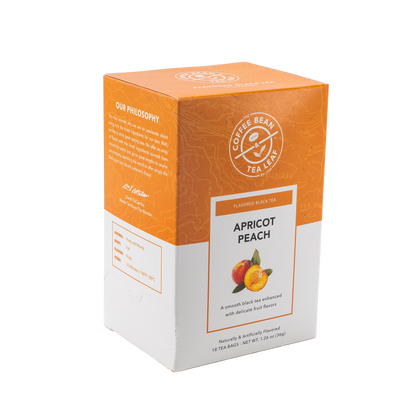 box of CBTL Apricot Peach Tea Bags
