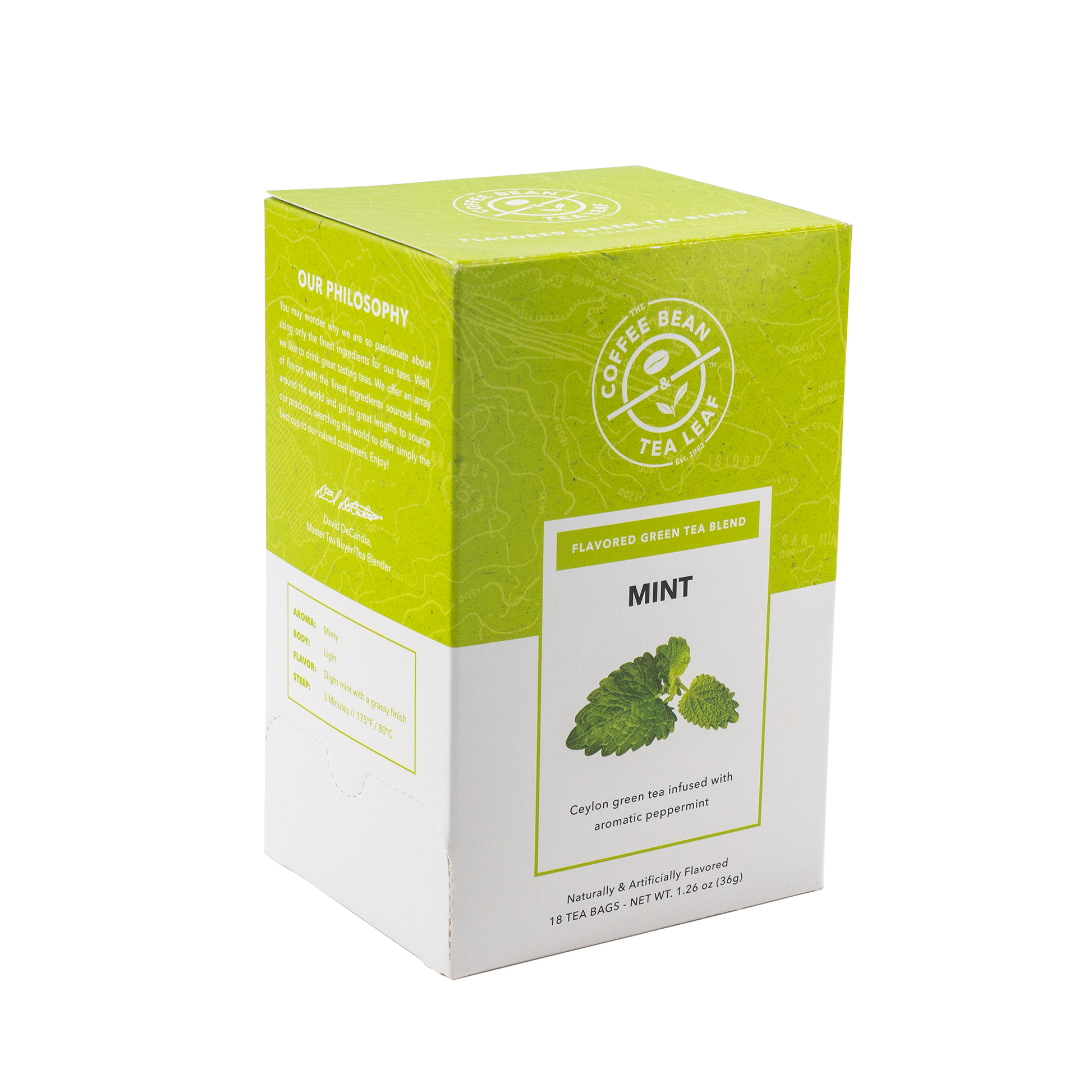 CBTL Mint Green Tea Bags