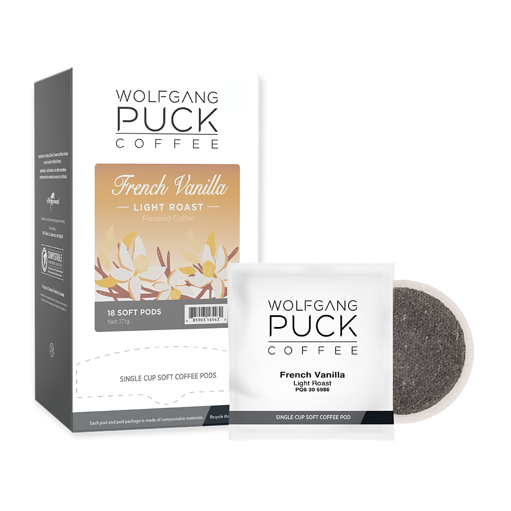 Wolfgang Puck French Vanilla Coffee Soft Pods