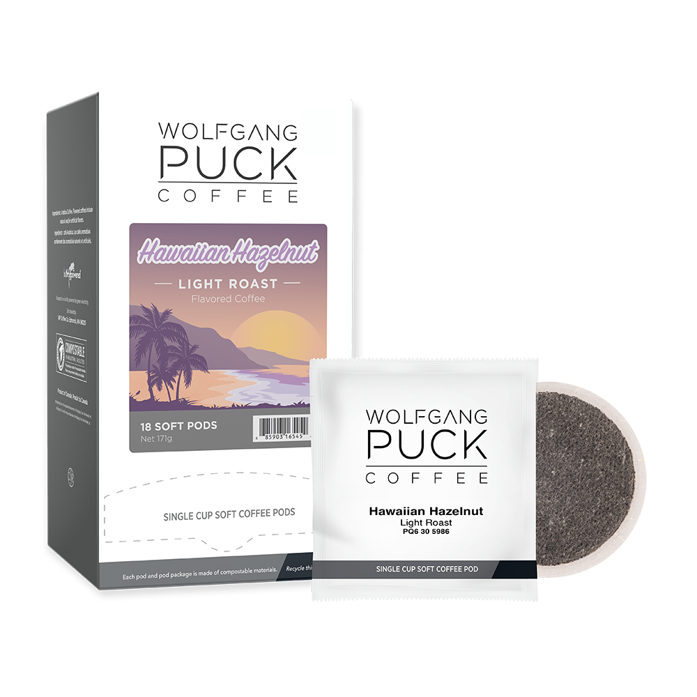 Wolfgang Puck Hawaiian Hazelnut Coffee Soft Pods