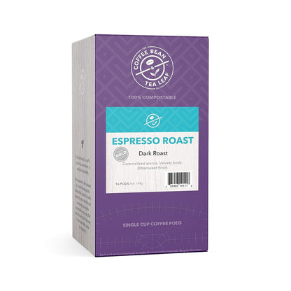 Coffee Bean and Tea Leaf Espresso Roast Coffee Soft Pods
